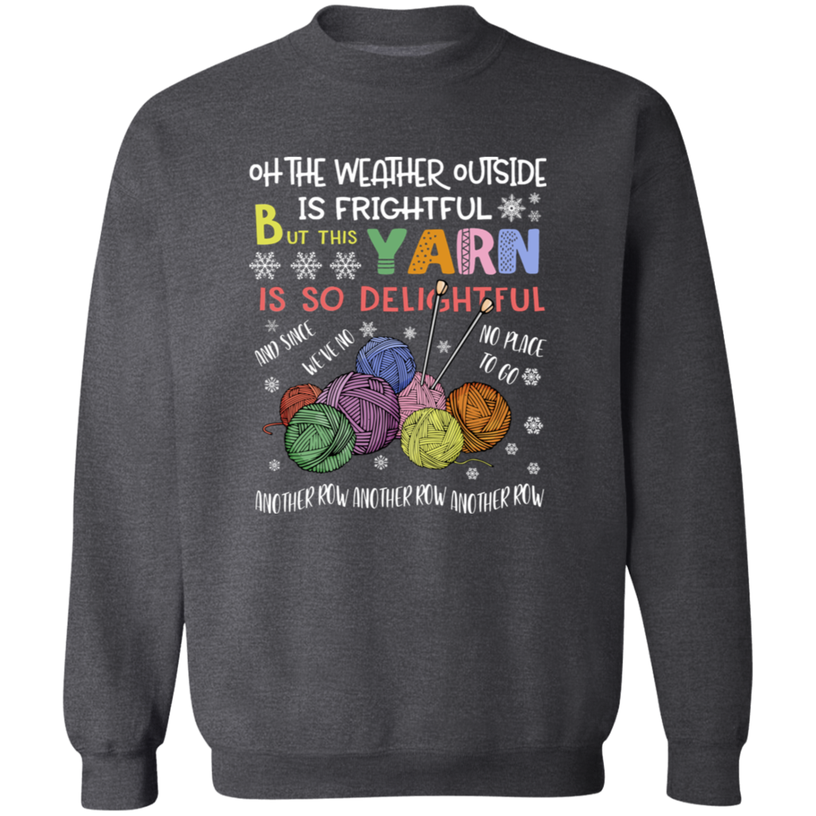Oh The Weather Outside Is So Delightful for Christmas Vintage Pullover Sweatshirt