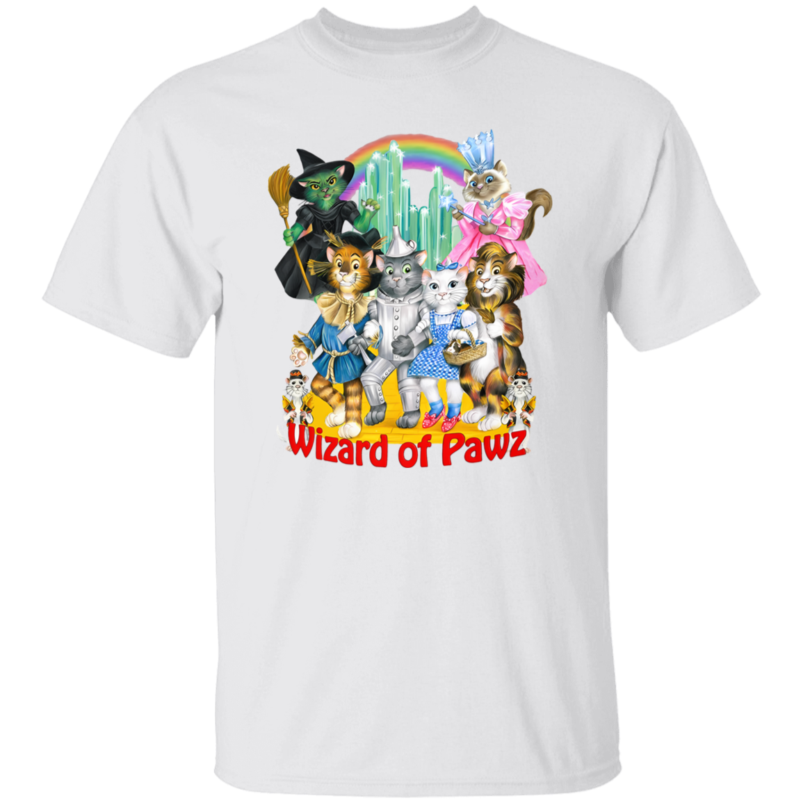 G500 5.3 oz. T-Shirt Wizard Of Paws Vintage T-Shirt