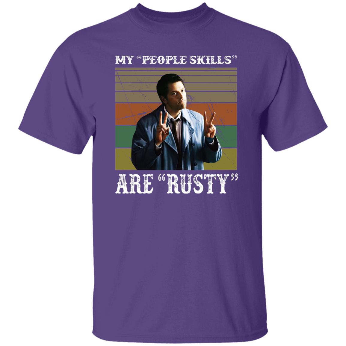 Castiel Supernatural My People Skills Are Rusty T-Shirt