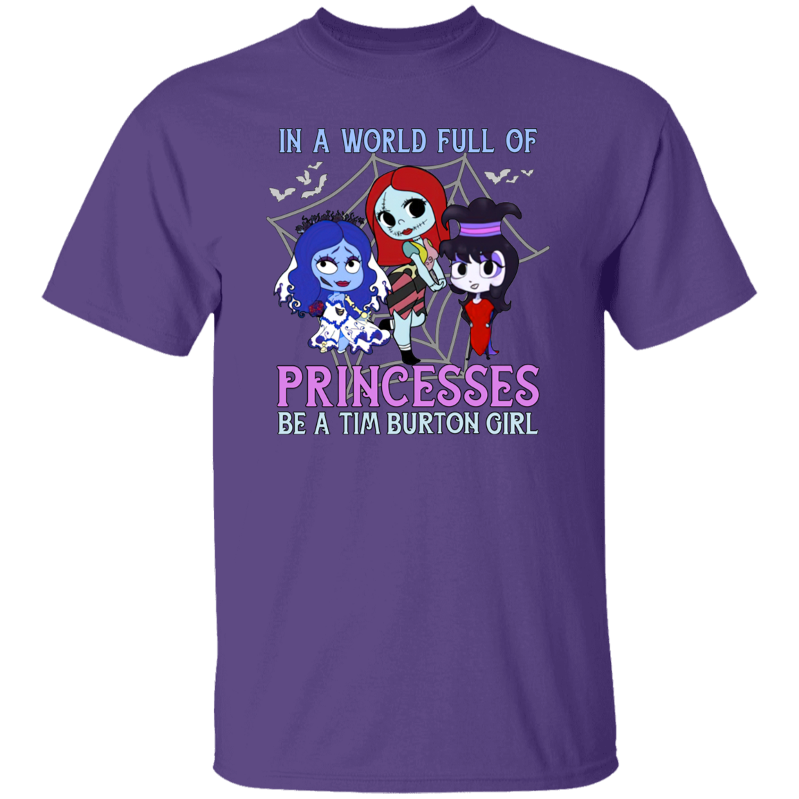 A World Full Of Princesses Be A Tim Burton Girl Vintage T-Shirt