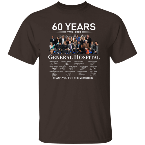 General Hospital 60 Years 1963 2023 Signatures Thank You For The Memories Vintage T-Shirt