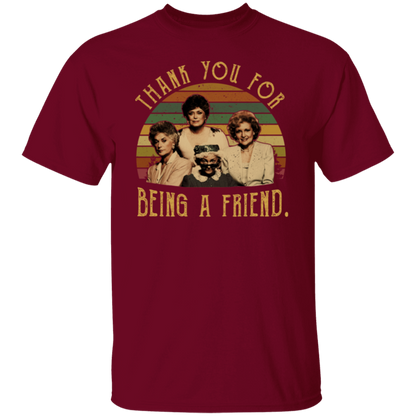 The Golden Girls Thank You For Being A Friend 80s Vintage Sunset T-Shirt - leleart