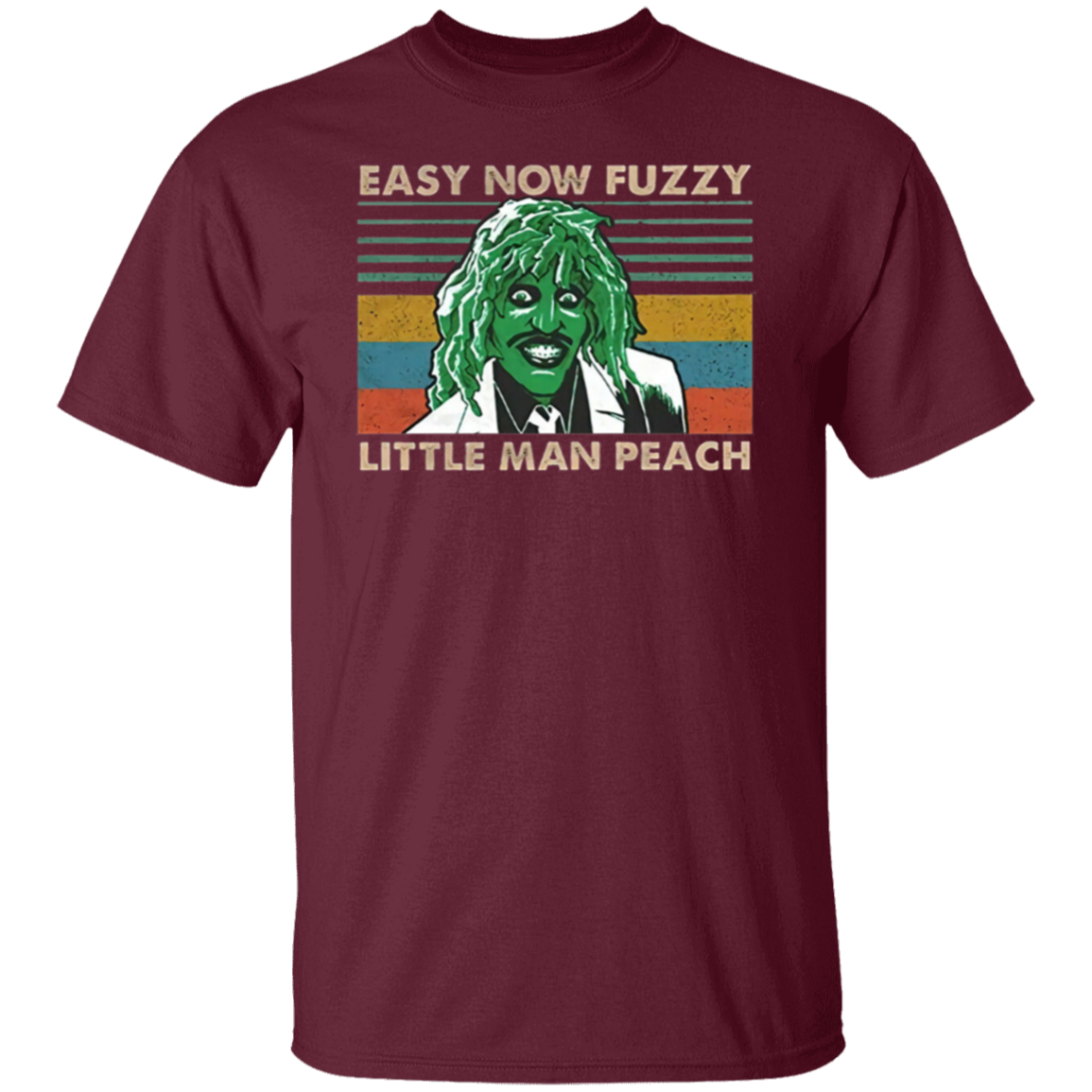 Old Gregg Easy Now Fuzzy Little Man Peach The Mighty Boosh Retro T-Shirt - leleart