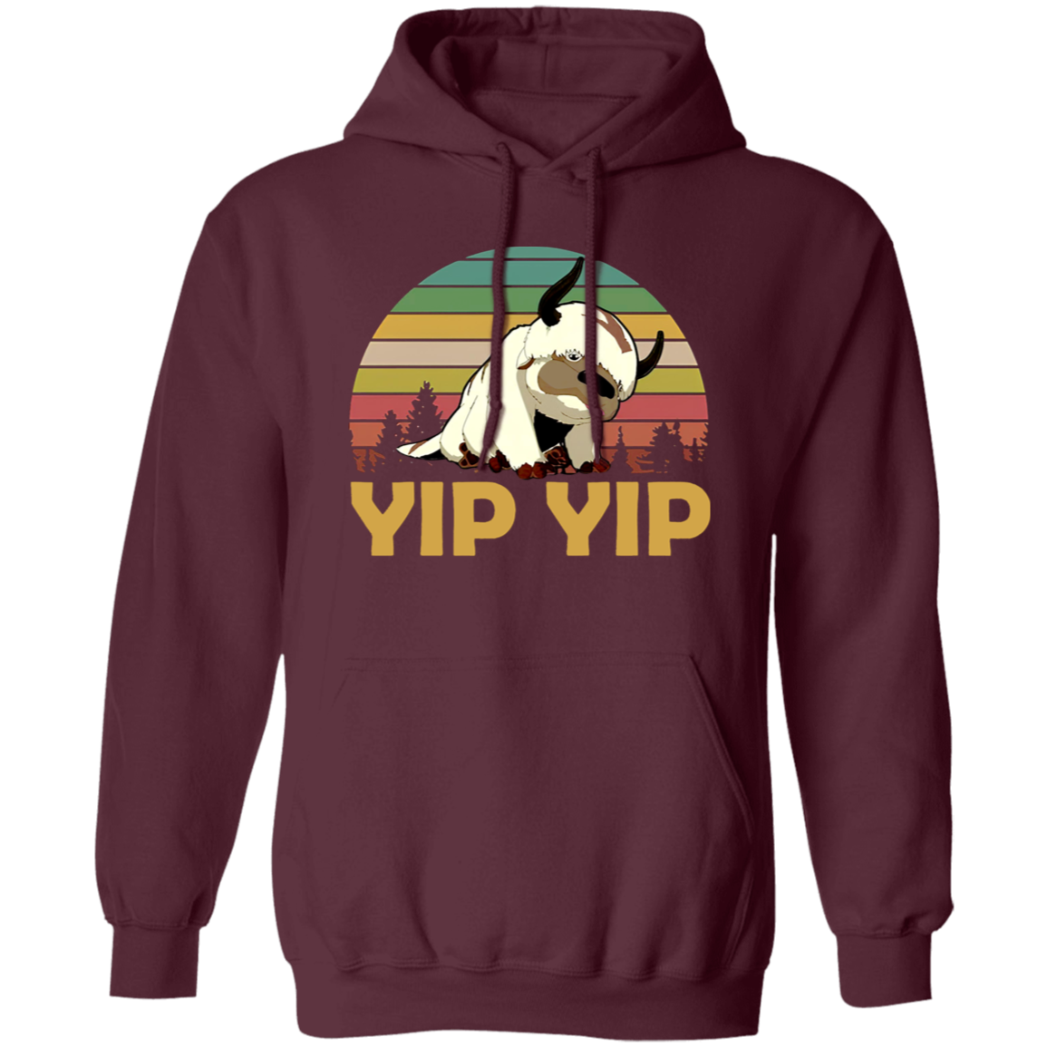 Appa Sky Bison Yip Yip Vintage T-Shirt - HOODIE