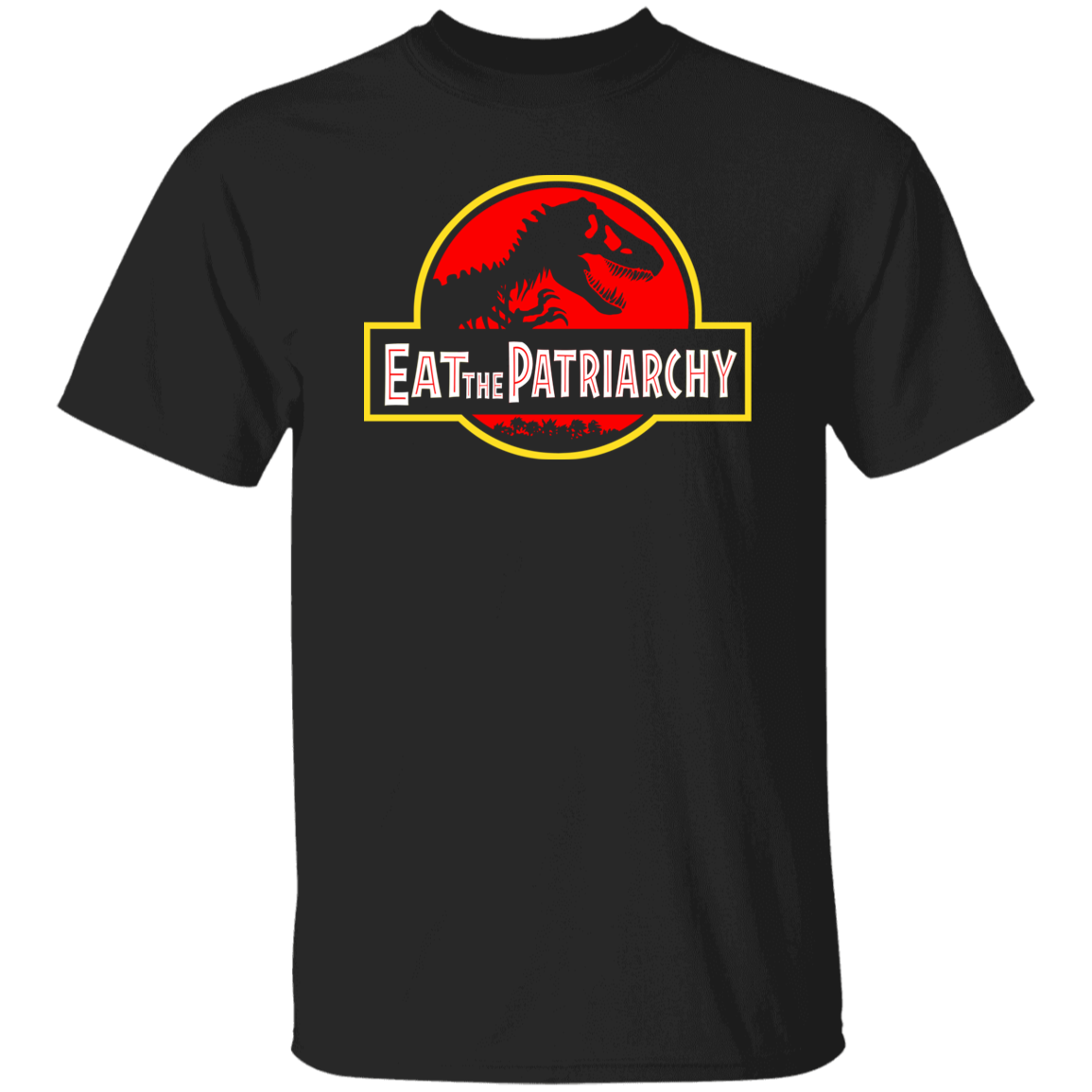 Eat The Patriarchy Feminist Dinosaur Movie Vintage T-Shirt