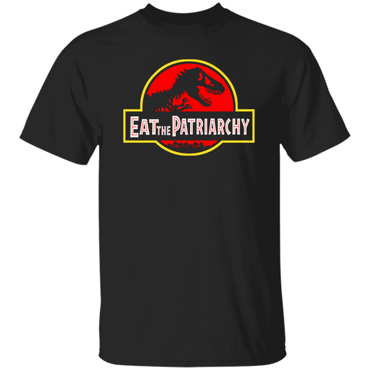 Eat The Patriarchy Feminist Dinosaur Movie Vintage T-Shirt