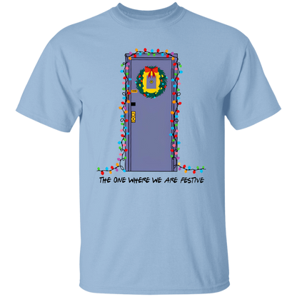 The One Where We Are Festive Teacher Vintage Unisex  T-Shirt - letter