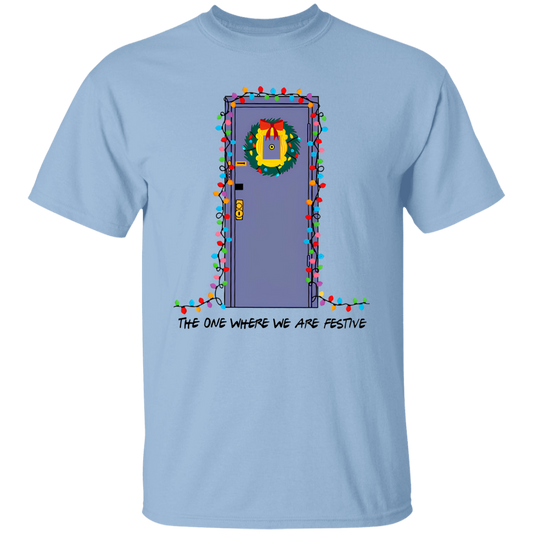 The One Where We Are Festive Teacher Vintage Unisex  T-Shirt - letter