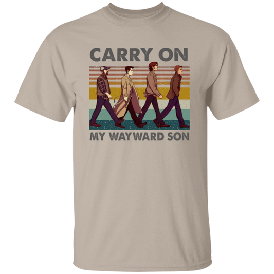 Supernatural Carry On My Wayward Son Abbey Road Vintage Unisex  T-Shirt - lucy - 98033316