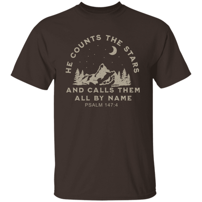 He Counts The Stars And Calls Them All By Name Unisex T-Shirt - jasmine