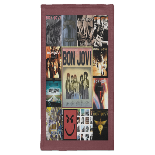 Bon Jovi Hard Rock Fleece Blanket, Premium Sherpa Blanket, Rock Band Blanket, Jon Bon Jovi Blanket, Bon Jovi Quilt, Rock Music Lover Gift	S6HATL Towel - 15x30