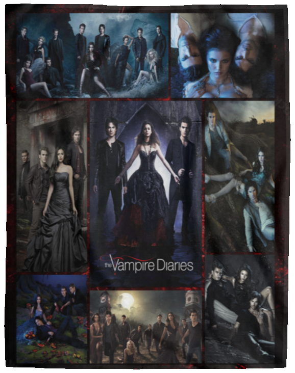 The Vampire Diaries Movie Fleece Blanket, Premium Sherpa Blanket, Vampire Blanket, The Vampire Diaries TV Series Quilt, Movie BlanketVPL Cozy Plush Fleece Blanket - 60x80