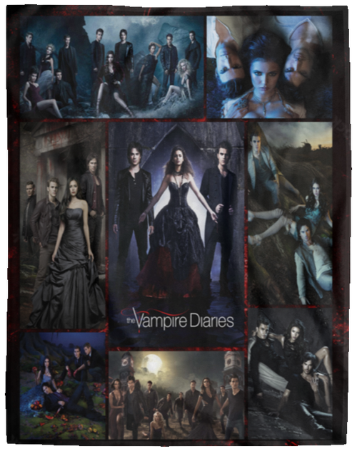 The Vampire Diaries Movie Fleece Blanket, Premium Sherpa Blanket, Vampire Blanket, The Vampire Diaries TV Series Quilt, Movie BlanketVPL Cozy Plush Fleece Blanket - 60x80