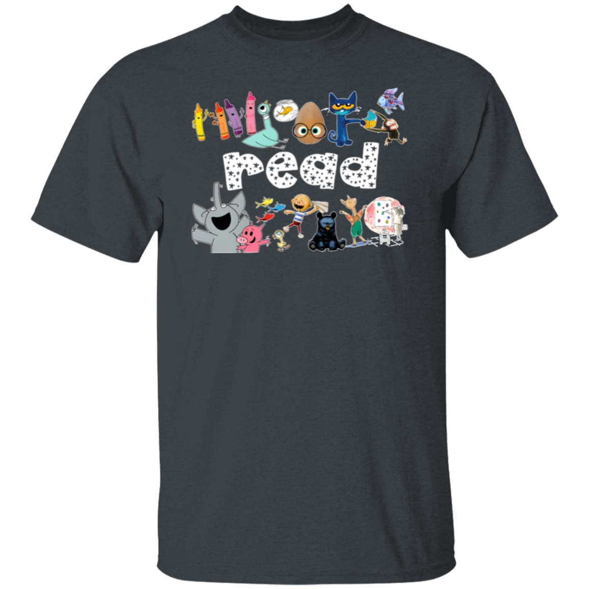 Read Children's Books Teacher T-Shirt - lapicta