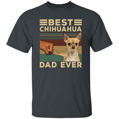 Best Chihuahua Dad Ever Funny Animal Vintage  T-Shirt