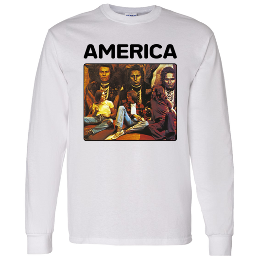 America Band G540 LS T-Shirt 5.3 oz. - pelyn