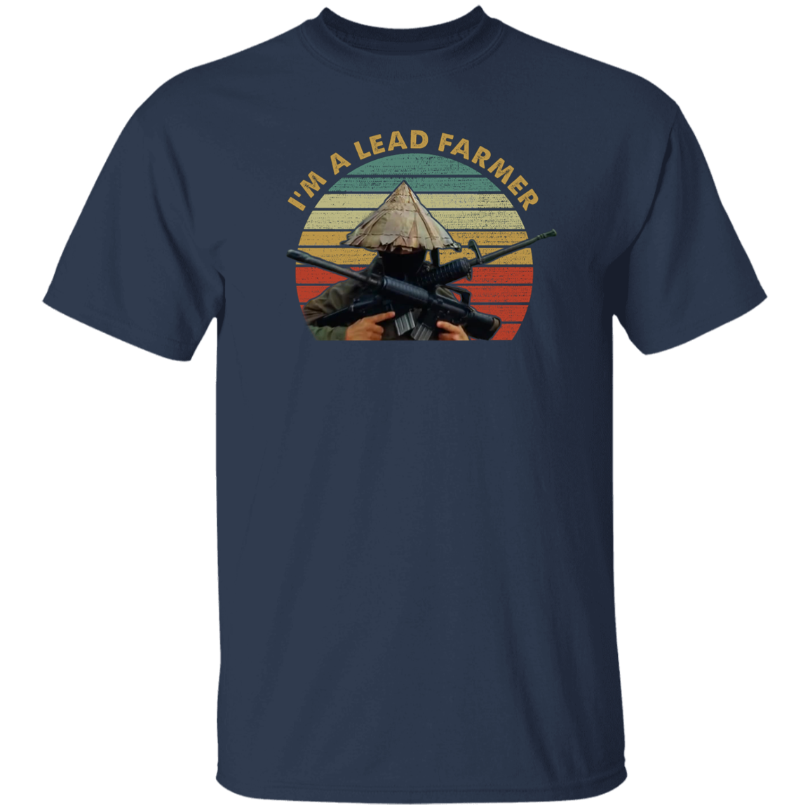 Im A Lead Farmer Vintage Retro Sunset Style Vintage T-Shirt