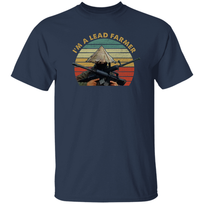 Im A Lead Farmer Vintage Retro Sunset Style Vintage T-Shirt