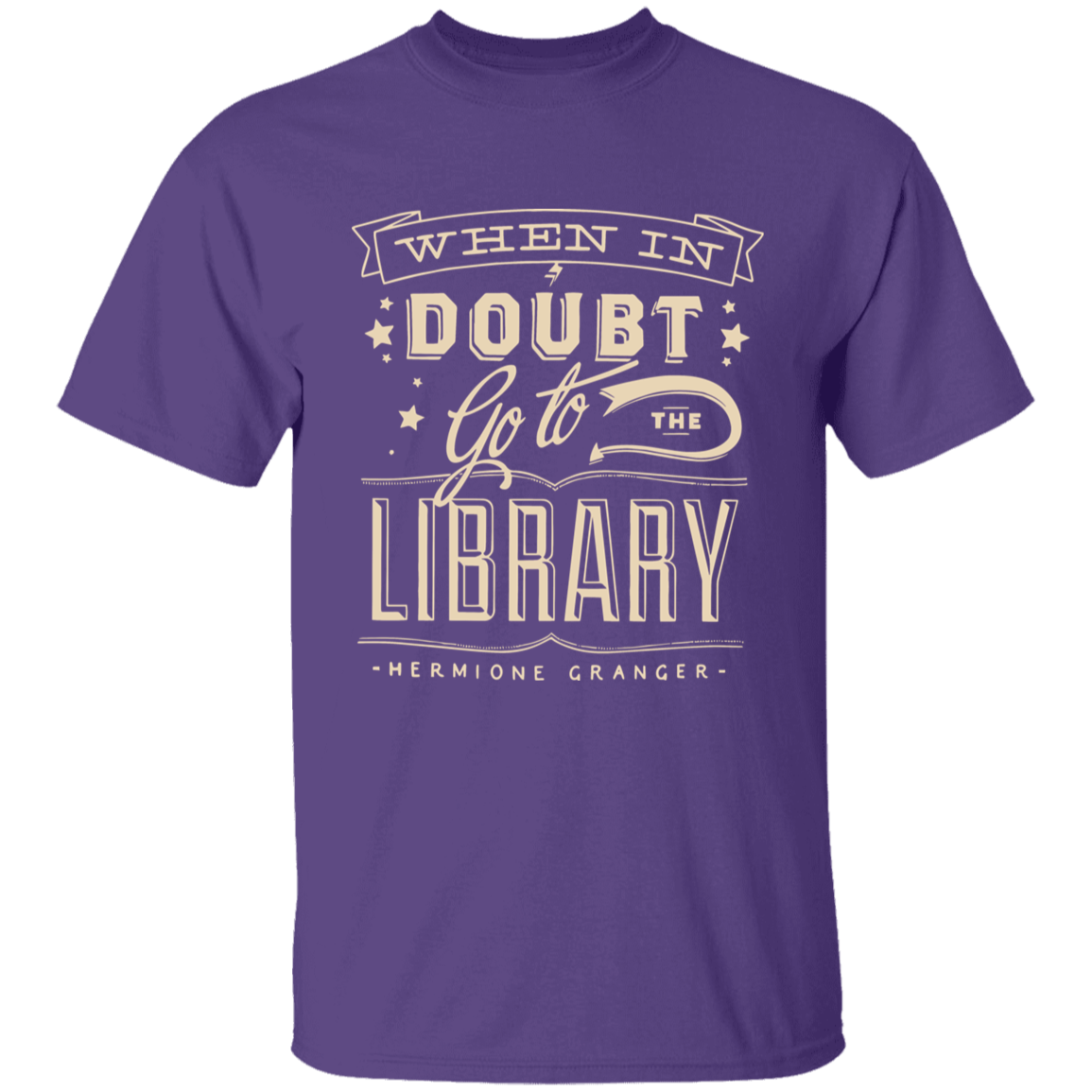 When In Doubt Go To The Library Hermione Granger Teacher T-Shirt - YOUTH
