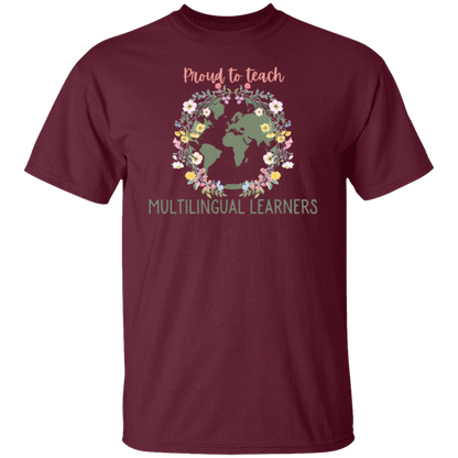 Proud To Teach Multilingual Learners Teacher T-Shirt - CDCraft