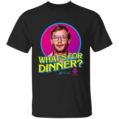 What's For Dinner Jeffrey Dahmer Vintage T-Shirt, Serial Killers Shirt, True Crime Shirt, Gift Tee For You And Friends	G500B Youth 5.3 oz 100% Cotton T-Shirt