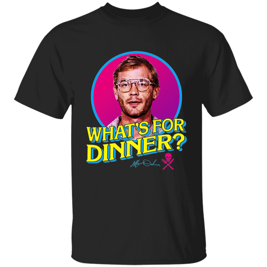 What's For Dinner Jeffrey Dahmer Vintage T-Shirt, Serial Killers Shirt, True Crime Shirt, Gift Tee For You And Friends	G500B Youth 5.3 oz 100% Cotton T-Shirt