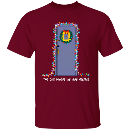 The One Where We Are Festive Teacher Vintage Unisex  T-Shirt - letter
