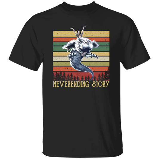 Neverending Story Classic Vintage T-Shirt, Neverending Story Shirt, 80s Movie Shirt, Adventure Shirt, Mystery Movie Shirt, Falkor Shirt	G500 5.3 oz. T-Shirt