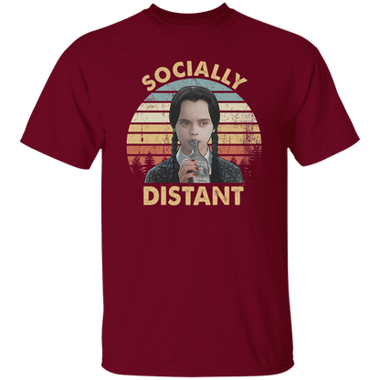 Socially Distant Funny Vintage T-Shirt