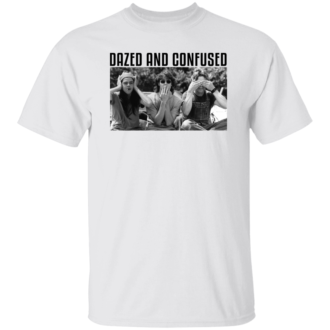 G500 5.3 oz. T-Shirt Black And White Dazed And Confused Unisex Vintage T-Shirt