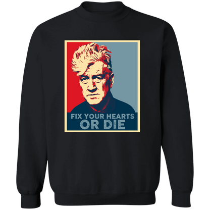 Retro Fix Your Hearts Or Die Unisex Vintage  Sweatshirt