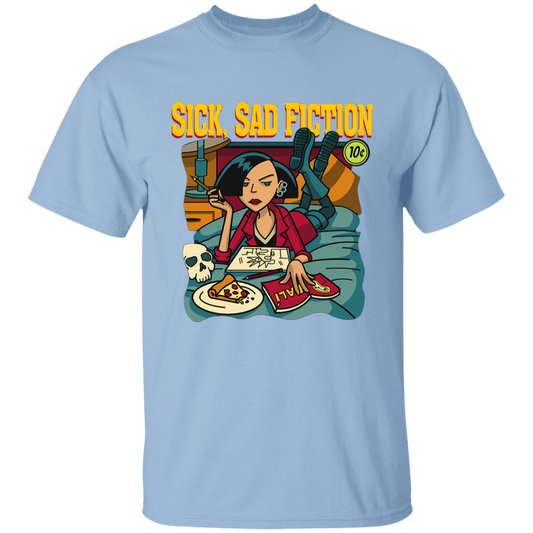 G500B Youth 5.3 oz 100% Cotton T-Shirt Sick Sad Fiction - Jane Lane Classic T-Shirt