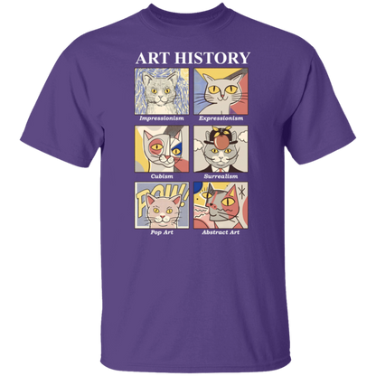 Art History Cat Teacher Vintage Unisex T-Shirt - letter