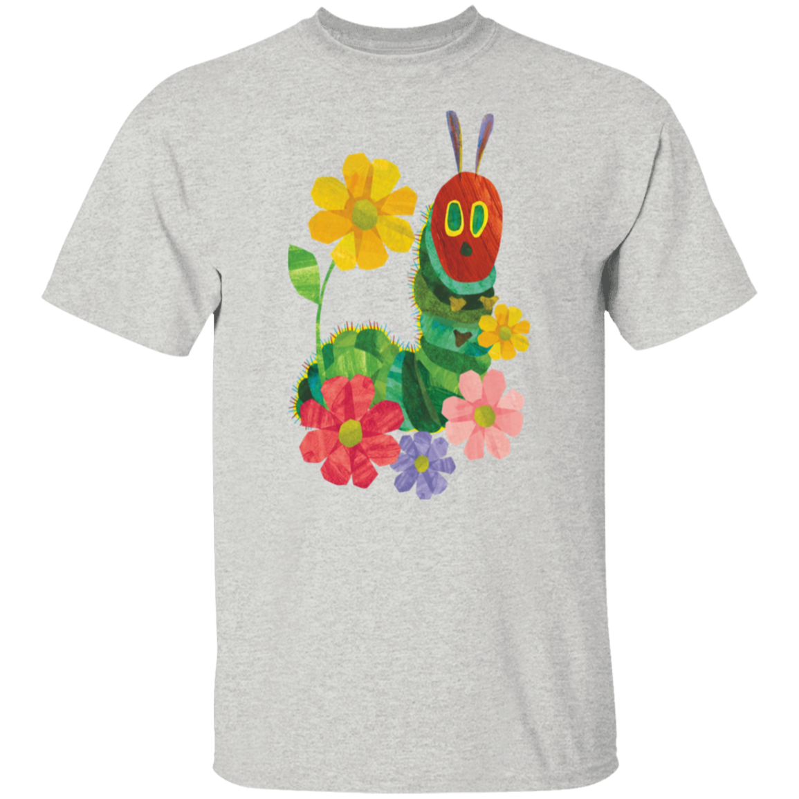 Flowers And The Very Hungry Caterpillar Teacher  T-Shirt - CDCraft