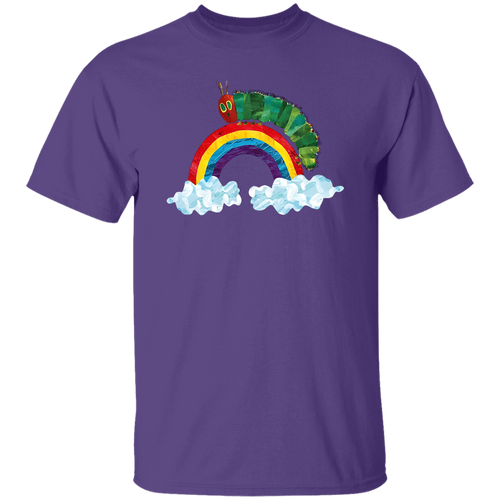 The Very Hungry Caterpillar Rainbow Teacher Unisex T-Shirt, Caterpillar Shirt, Hungry Caterpillar Shirt, Be Kind Shirt, Back To School Gift	G500 5.3 oz. T-Shirt