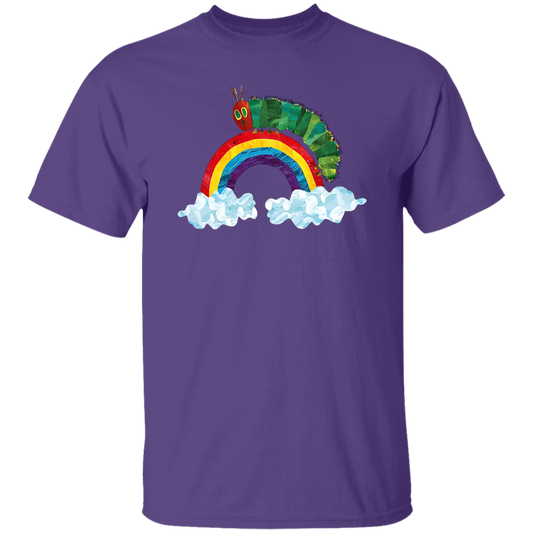 The Very Hungry Caterpillar Rainbow Teacher Unisex T-Shirt, Caterpillar Shirt, Hungry Caterpillar Shirt, Be Kind Shirt, Back To School Gift	G500 5.3 oz. T-Shirt