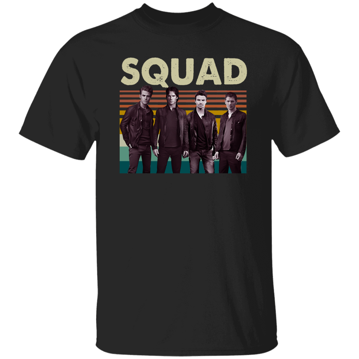 Official Damon Vampire Diaries Squad Vintage T-Shirt