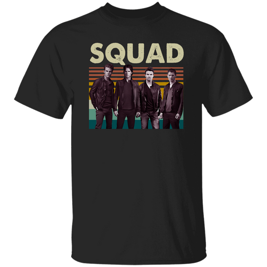 Official Damon Vampire Diaries Squad Vintage T-Shirt