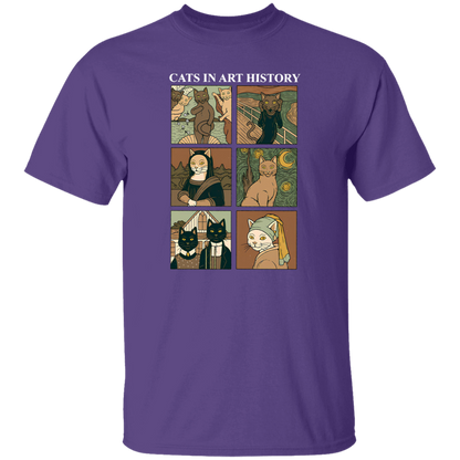 Cat In Art History Teacher Vintage T-Shirt