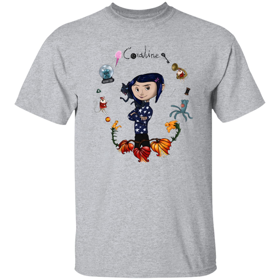 Be Careful What You Wish For Coraline Graphic T-Shirt - leleart