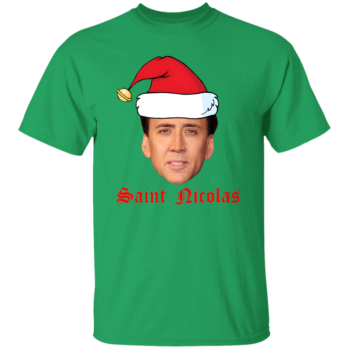 Nicolas Cage Stage Name Actor Filmmaker Coppola Christmas Unisex  T-Shirt - jasmine