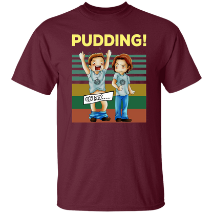 Pudding Dean & Sam Winchester Oh My Funny TV Series Vintage T-Shirt