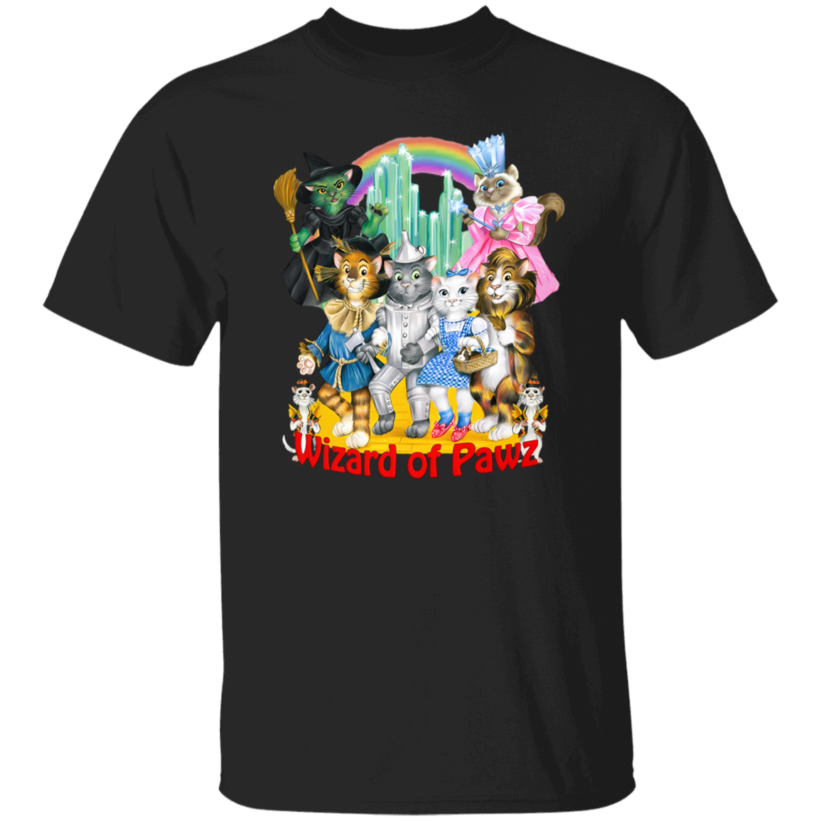 G500 5.3 oz. T-Shirt Wizard Of Paws Vintage T-Shirt