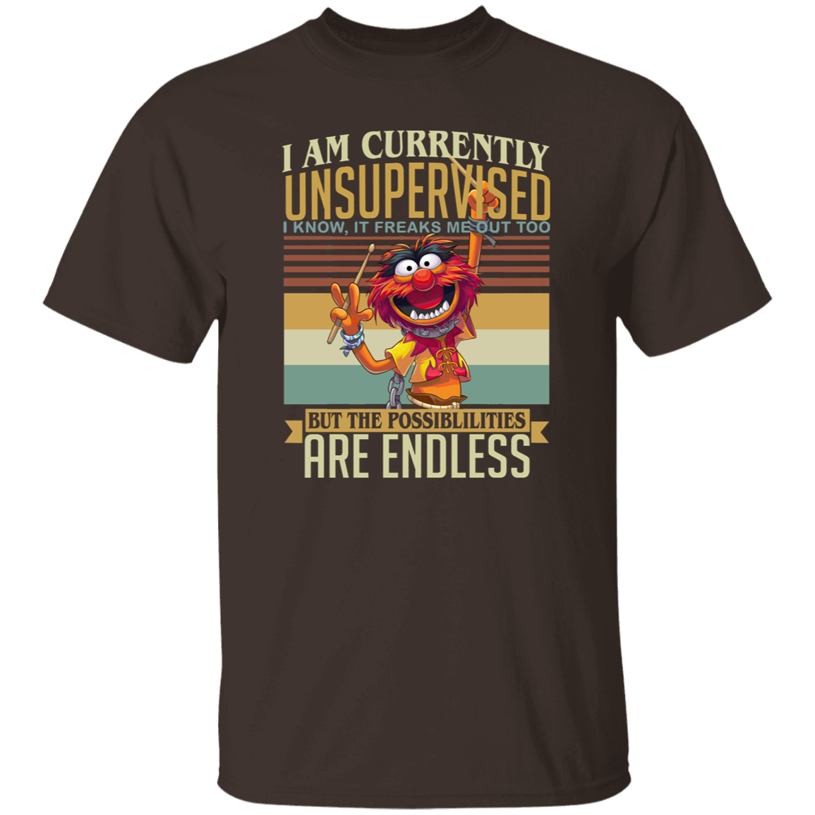 Muppet Show I Am Currently Unsupervised Vintage T-Shirt