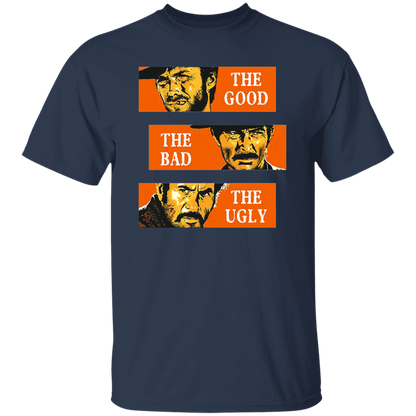 The Good The Bad And The Ugly Classic Horror Movie Vintage T-Shirt - leleart