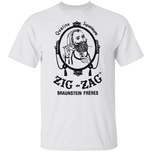 Vintage Zig Zag Man Logo T-Shirt - leleart