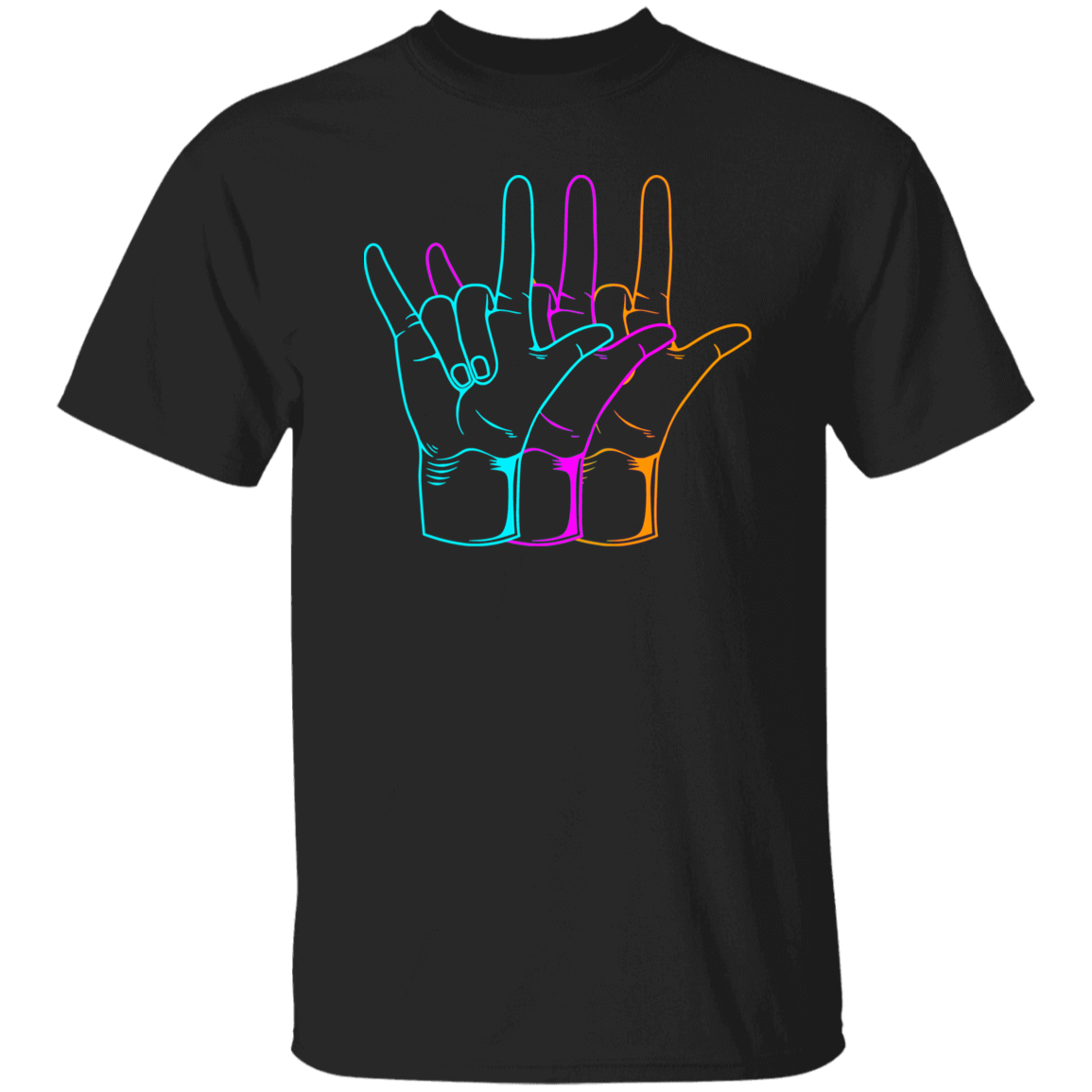 American Sign Language I Love You Asl Vintage T-Shirt