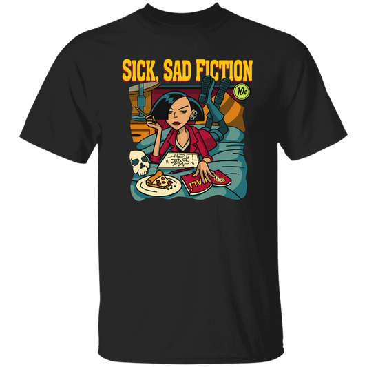 G500 5.3 oz. T-Shirt Sick Sad Fiction - Jane Lane Classic T-Shirt