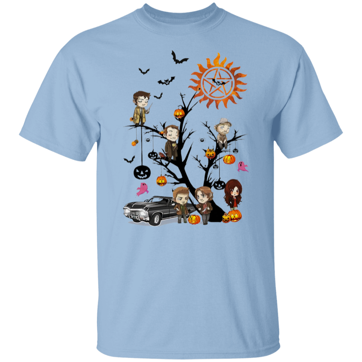 Supernatural Tree Halloween  T-Shirt - leleart