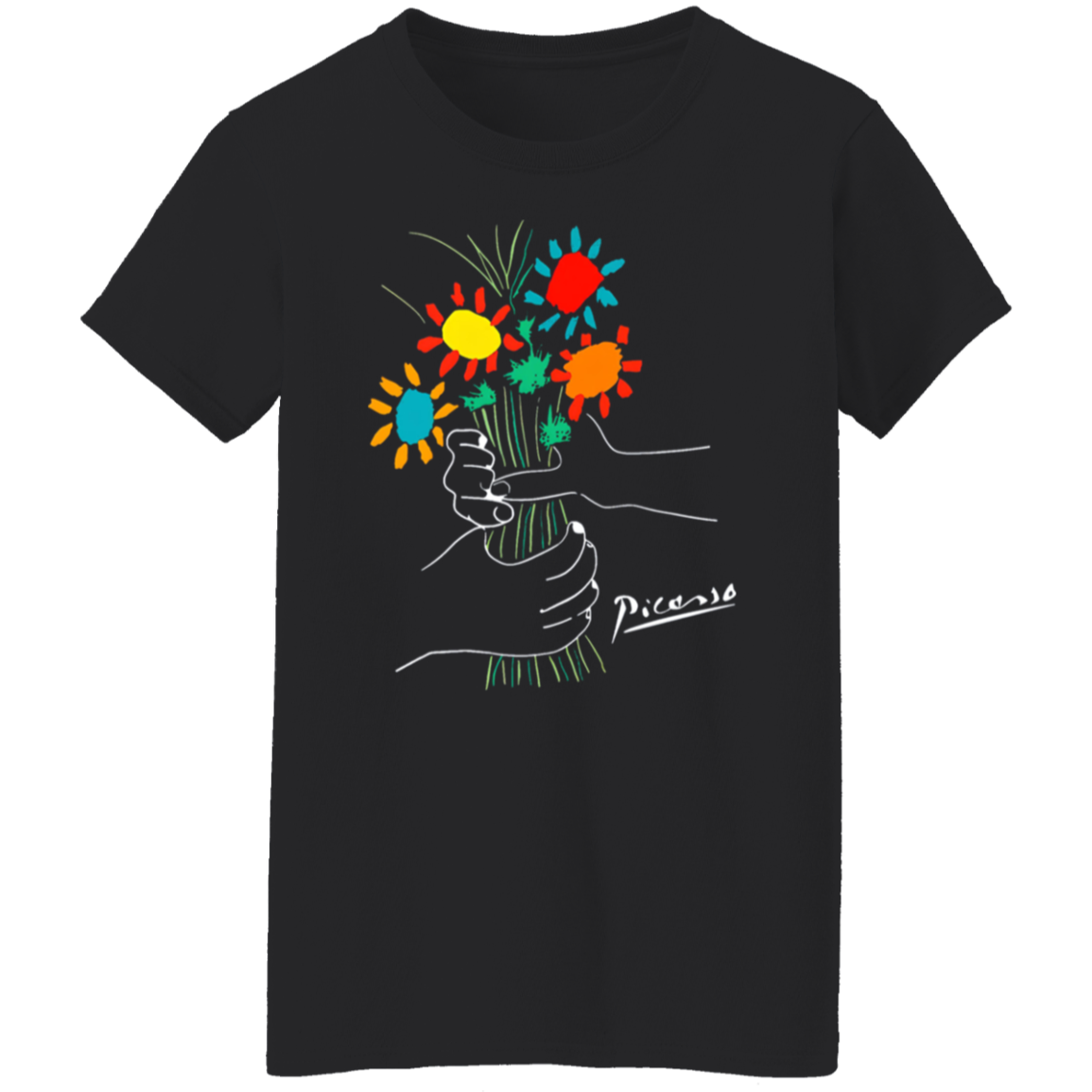 A Bouquet Of Flowers Teacher Vintage G500L Ladies' 5.3 oz. T-Shirt - letter - WOMEN